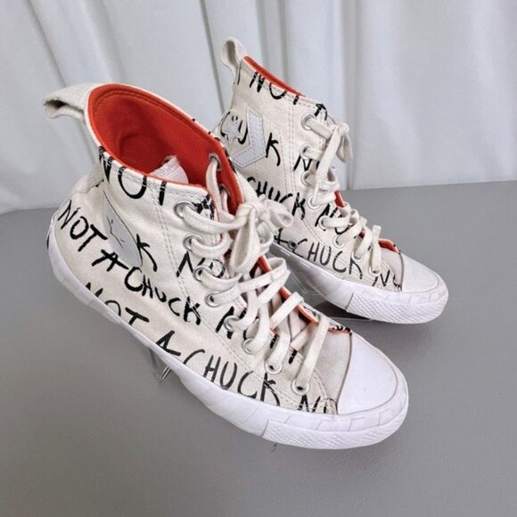 CONVERSE UNT1TL3D WOMENS HIGH TOP SNEAKERS OFF WHITE SIZE 6.5 - Picture 1 of 8